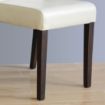 Picture of Bolero Faux Leather Dining Chairs Cream (Pack of 2) - GH444
