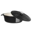 Picture of Vogue Black Oval Casserole Dish 5Ltr - GH306