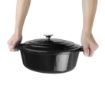 Picture of Vogue Black Oval Casserole Dish 5Ltr - GH306