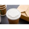 Picture of Vegware Compostable Hot Food Pot Flat Lids 170ml / 6oz and 230ml / 8oz - GH166