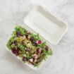 Picture of Vegware Compostable Bagasse Clamshell Hinged Meal Boxes 228mm - GH026