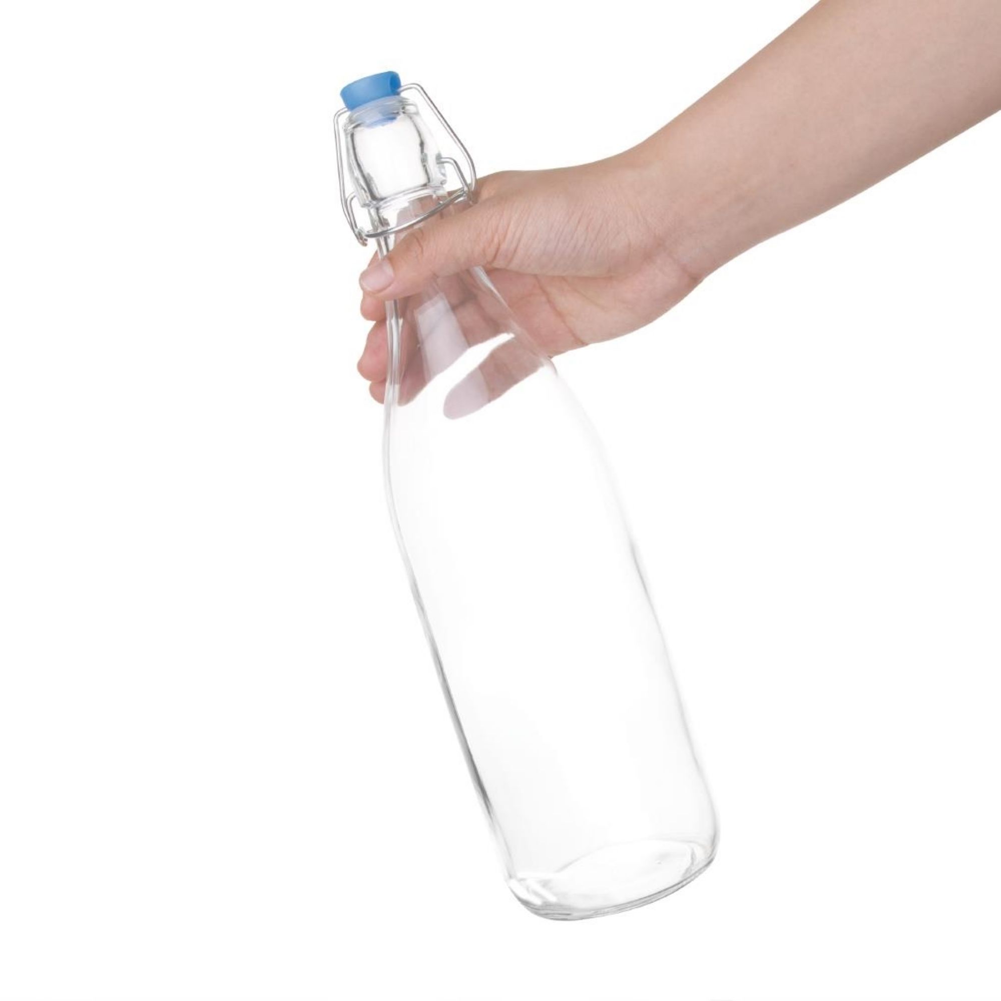 Picture of Olympia Glass Water Bottles 1Ltr (Pack of 6)