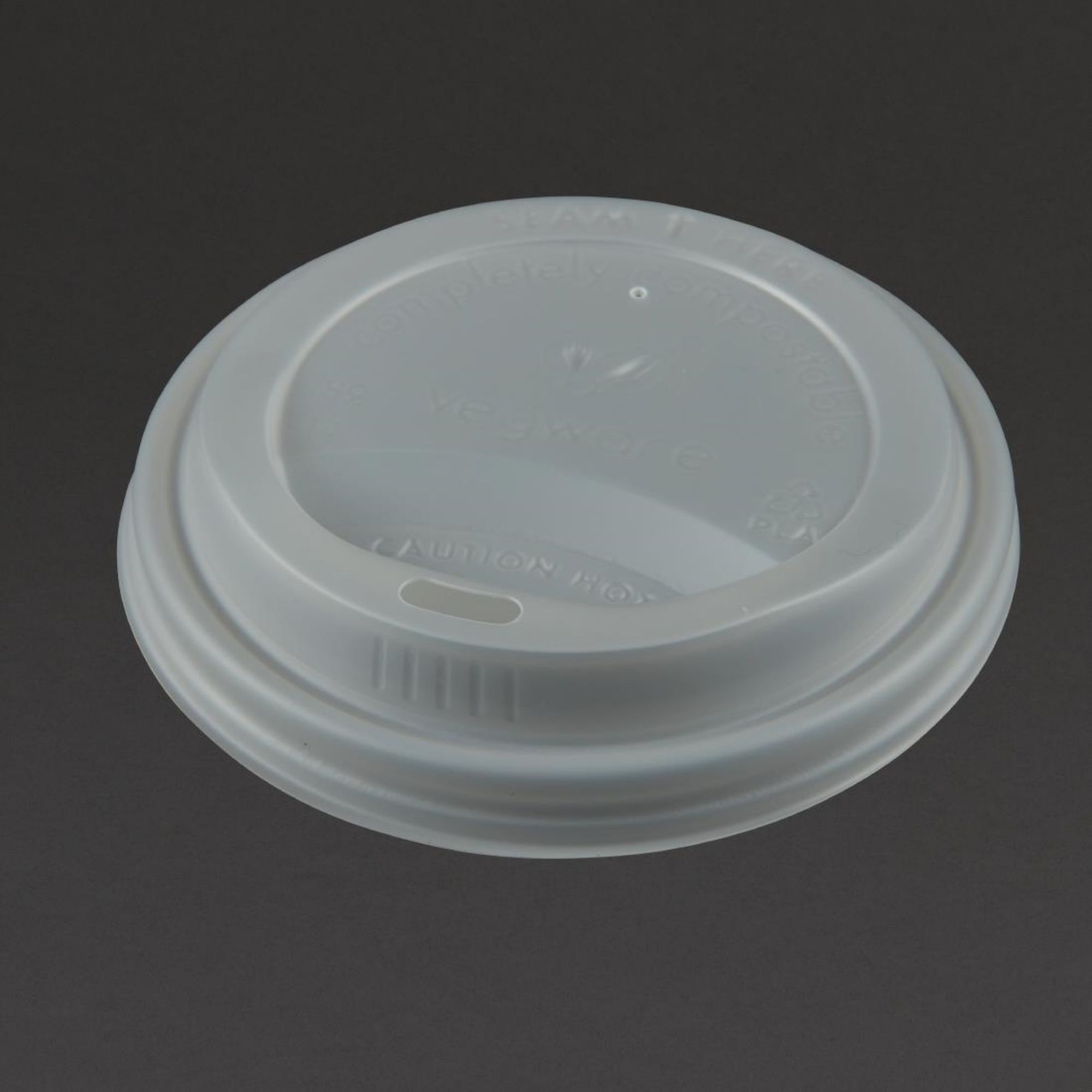 Picture of Vegware Compostable Lids for 340ml & 455ml Coffee Cups (1000 pack)