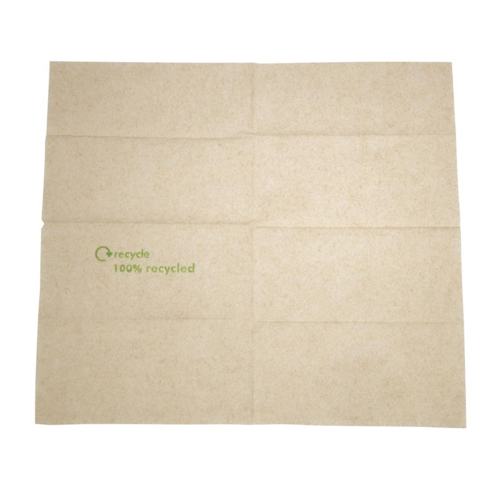 Picture of Swantex Recycled Lunch Napkin Kraft 32x30cm 1ply Pre-Folded (Pack of 6000)