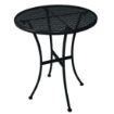 Picture of Bolero Black Steel Patterned Round Bistro Table Black 600mm - GG705
