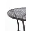 Picture of Bolero Black Steel Patterned Round Bistro Table Black 600mm - GG705