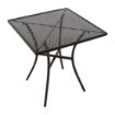 Picture of Bolero Black Steel Patterned Square Bistro Table 700mm - GG706
