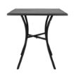 Picture of Bolero Black Steel Patterned Square Bistro Table 700mm - GG706