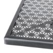 Picture of Bolero Black Steel Patterned Square Bistro Table 700mm - GG706
