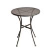 Picture of Bolero Round Steel Patterned Bistro Table Grey 600mm - GG703