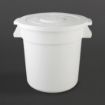 Picture of Vogue Polypropylene Round Container Bin White 76Ltr - GG793