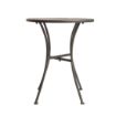 Picture of Bolero Round Steel Patterned Bistro Table Grey 600mm - GG703