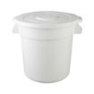 Picture of Vogue Polypropylene Round Container Bin White 76Ltr - GG793