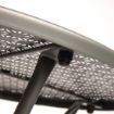 Picture of Bolero Round Steel Patterned Bistro Table Grey 600mm - GG703