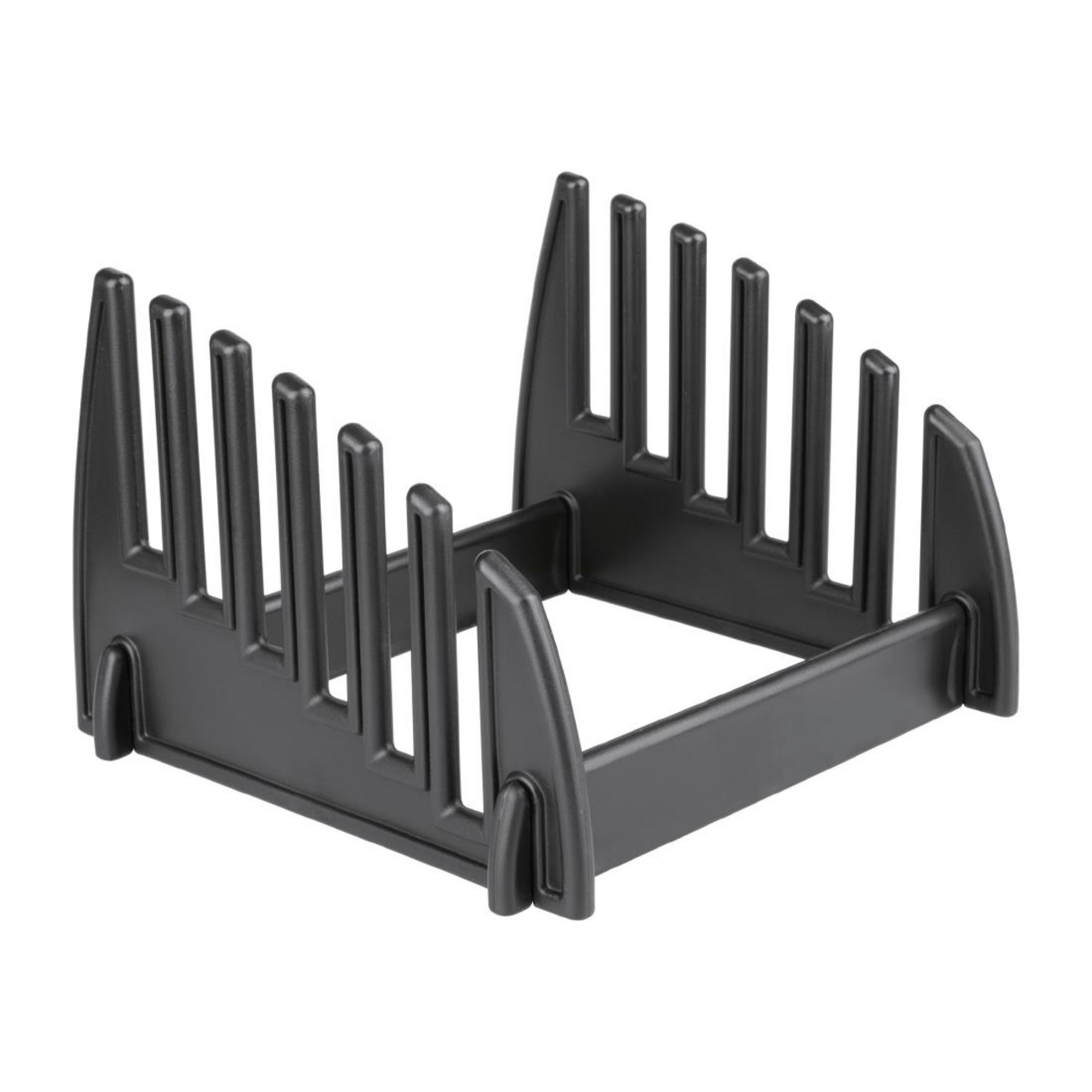 Picture of Hygiplas Black Plastic Chopping Board Rack Small 6 Slots - GG698