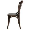 Picture of Bolero Wooden Dining Chair with Metal Cross Backrest Walnut Finish (Pack of 2) - GG658