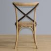Picture of Bolero Natural Bentwood Chairs with Metal Cross Backrest (Pack of 2) - GG656