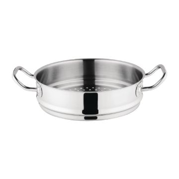 Picture of Vogue Stainless Steel & Aluminium Tri-Wall Steamer 24cm