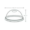 Picture of Vegware Compostable Cold Cup Domed Lids 340ml / 12oz and 455ml / 16oz (1000 pack) - GH016