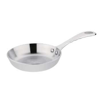 Picture of Vogue Stainless Steel & Aluminium Tri-Wall Mini Frying Pan 10cm