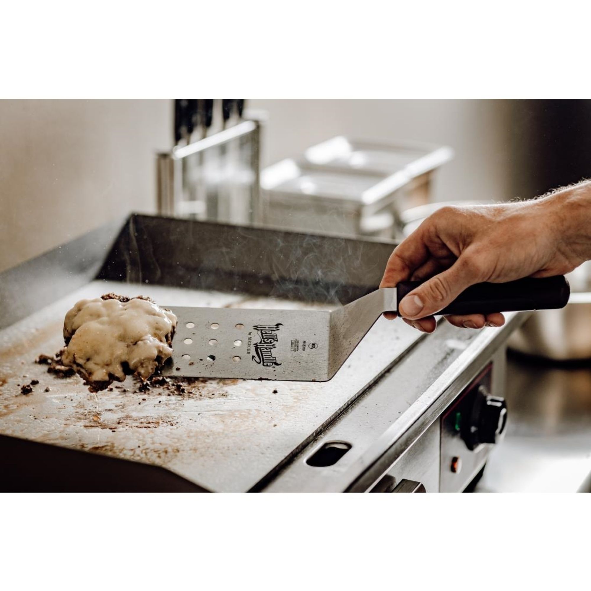 Picture of Mercer Culinary Hells Handle Heat Resistant Perforated Spatula