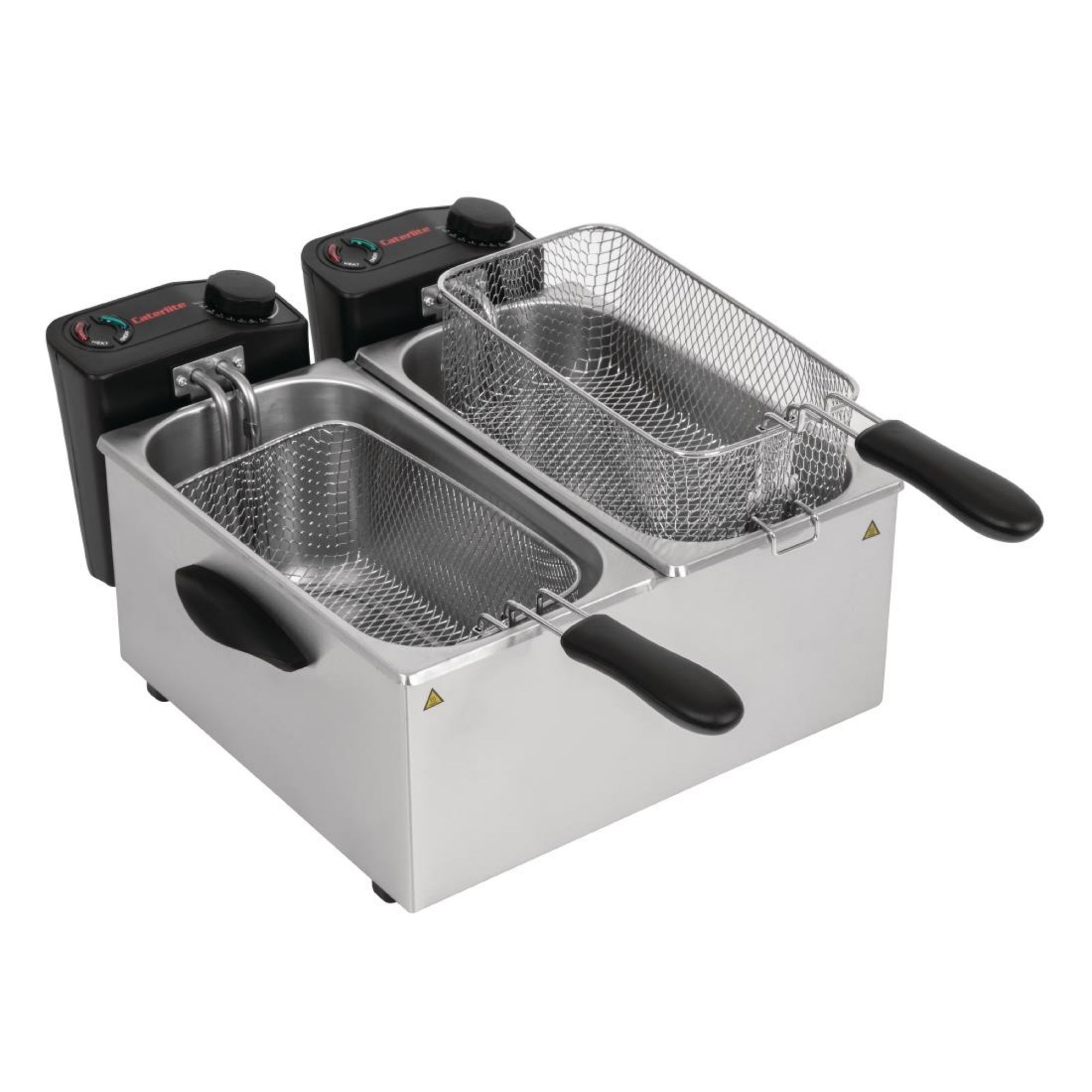 Picture of Caterlite Light Duty Twin Tank Twin Basket Electric Fryer 2x2kW