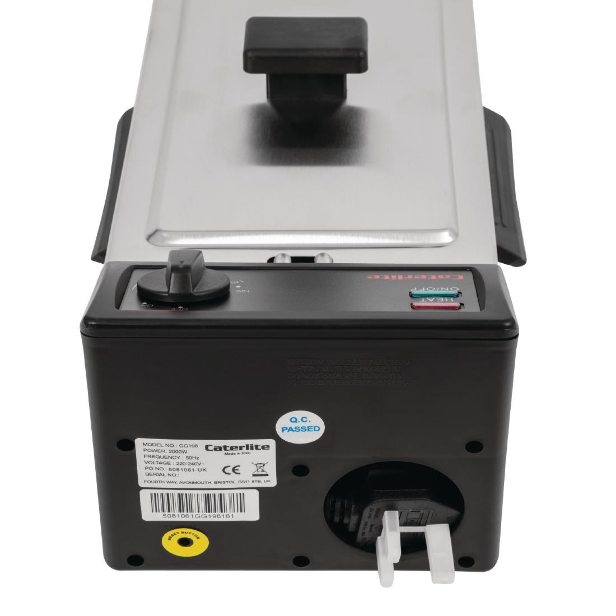 Picture of Caterlite Light Duty Single Tank Single Basket Countertop Electric Fryer 2kW