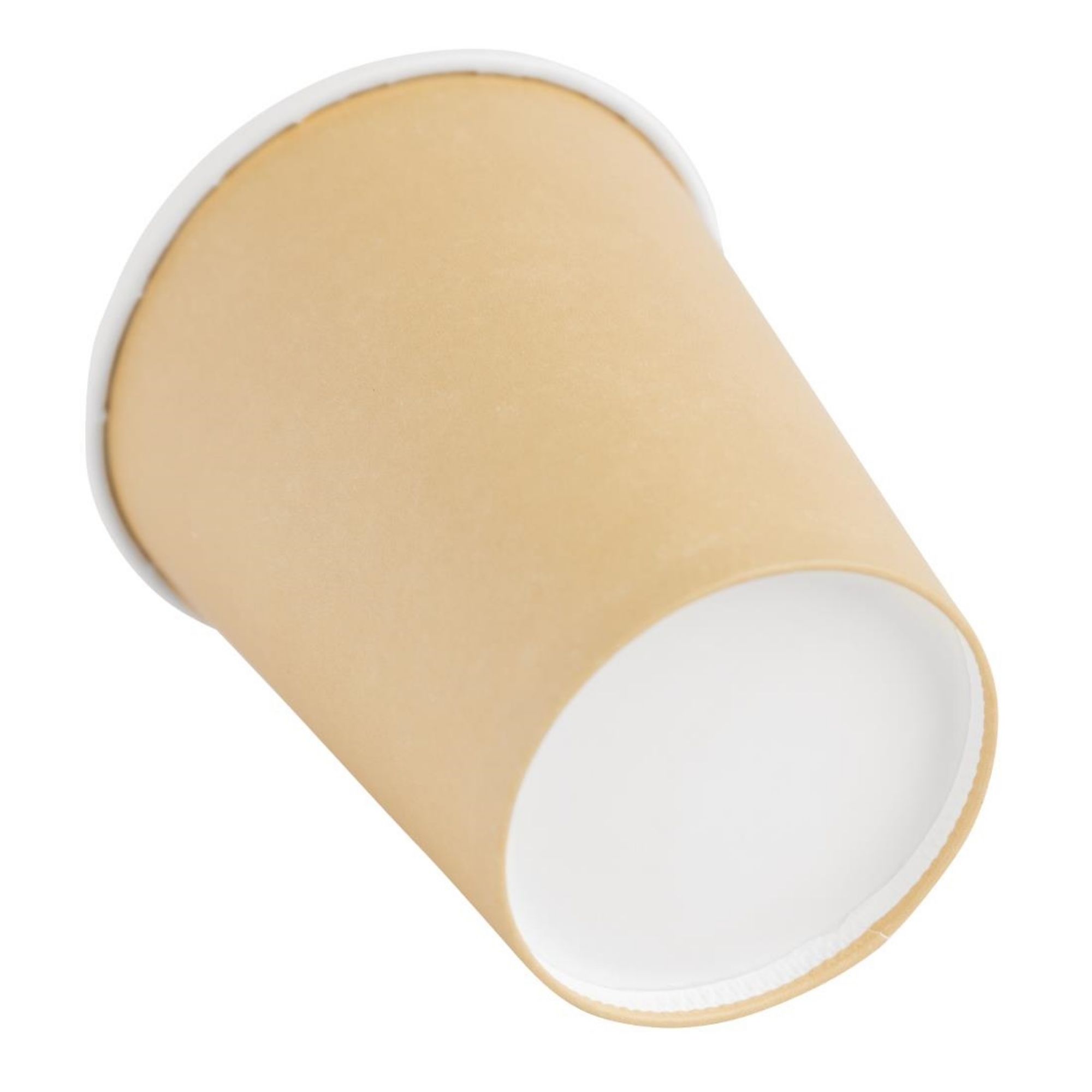 Picture of Fiesta Recyclable Coffee Cups Single Wall Kraft 225ml / 8oz (Pack of 1000)