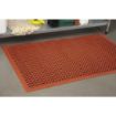 Picture of Jantex Rubber Grease Resistant Anti Fatigue Mat Red 1500 x 900mm - GF017