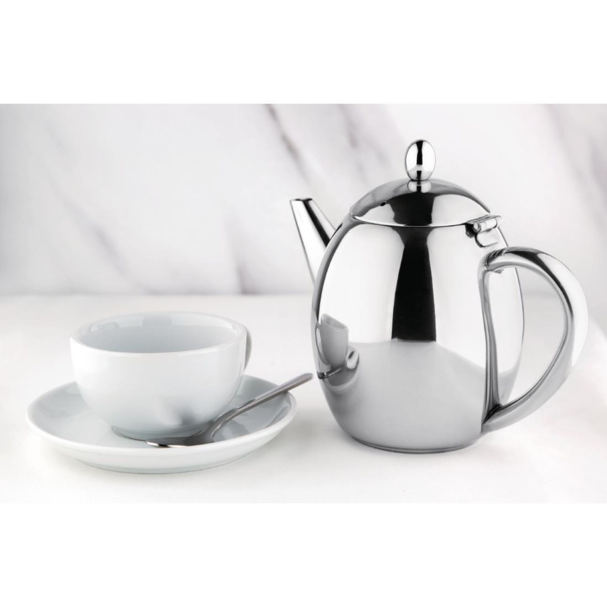 Picture of Olympia Richmond Stainless Steel Teapot 1Ltr