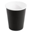 Picture of Fiesta Recyclable Coffee Cups Single Wall Black 225ml / 8oz (Pack of 50) - GF041