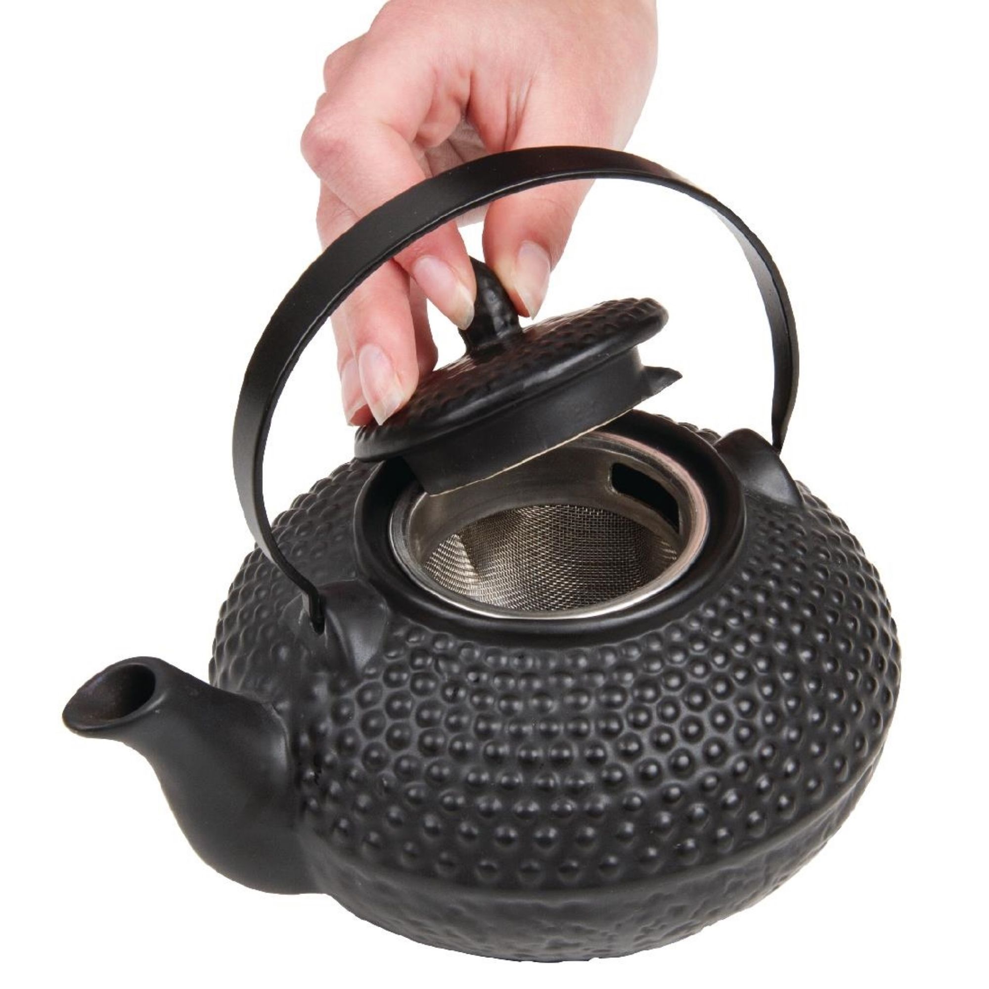 Picture of Oriental Hobnail Teapot Black 850ml