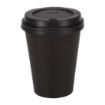 Picture of Fiesta Recyclable Coffee Cups Single Wall Black 340ml / 12oz (50 Pack)