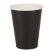 Picture of Fiesta Recyclable Coffee Cups Single Wall Black 340ml / 12oz (50 Pack)