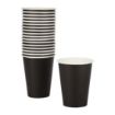 Picture of Fiesta Recyclable Coffee Cups Single Wall Black 340ml / 12oz (50 Pack)