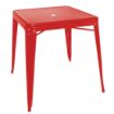 Picture of Bolero Bistro Square Steel Table Red 668mm (Single) - GC868
