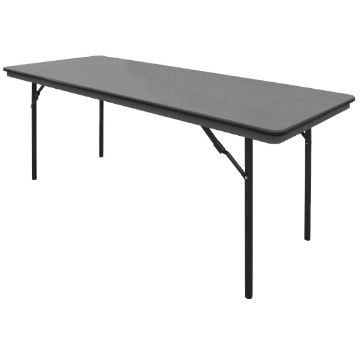 Picture of Bolero ABS Rectangular Folding Table Grey 6ft (Single)