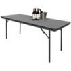 Picture of Bolero ABS Rectangular Folding Table Grey 6ft (Single) - GC596