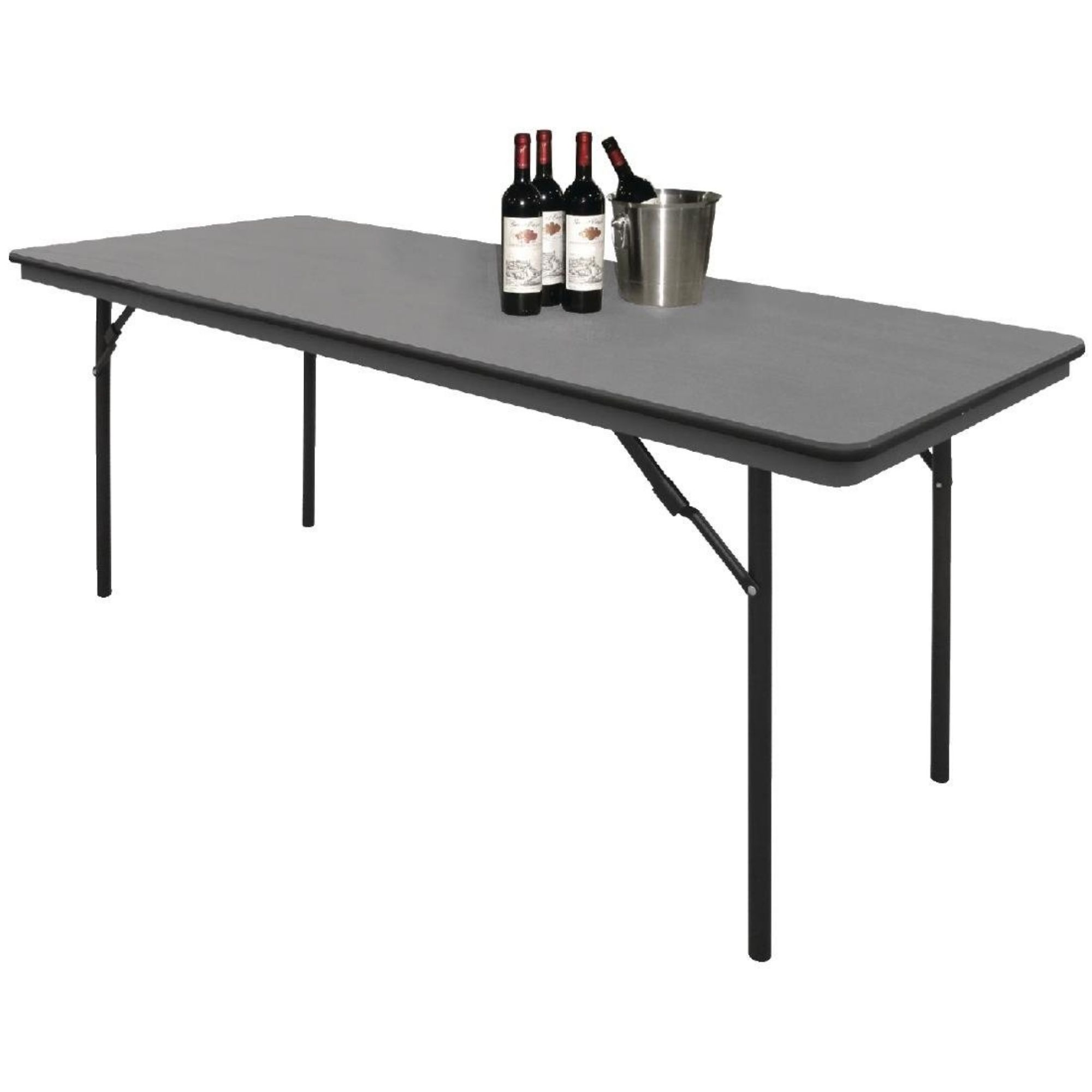 Picture of Bolero ABS Rectangular Folding Table Grey 6ft (Single)