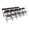 Picture of Bolero PP Folding Chairs Black (Pack of 10) - GD386