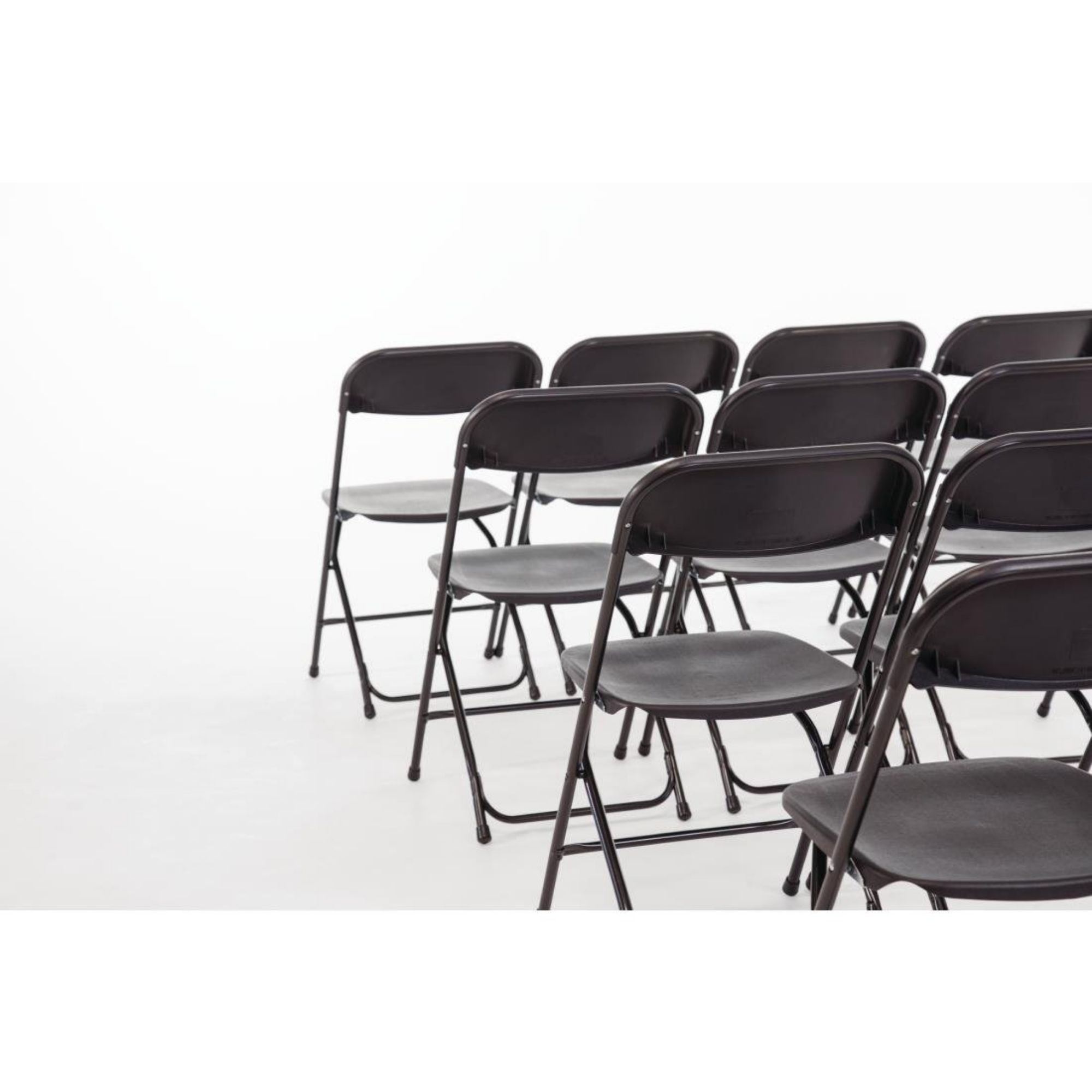 Picture of Bolero PP Folding Chairs Black (Pack of 10)