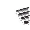 Picture of Bolero PP Folding Chairs Black (Pack of 10) - GD386