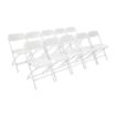 Picture of Bolero PP Folding Chairs White (Pack of 10) - GD387
