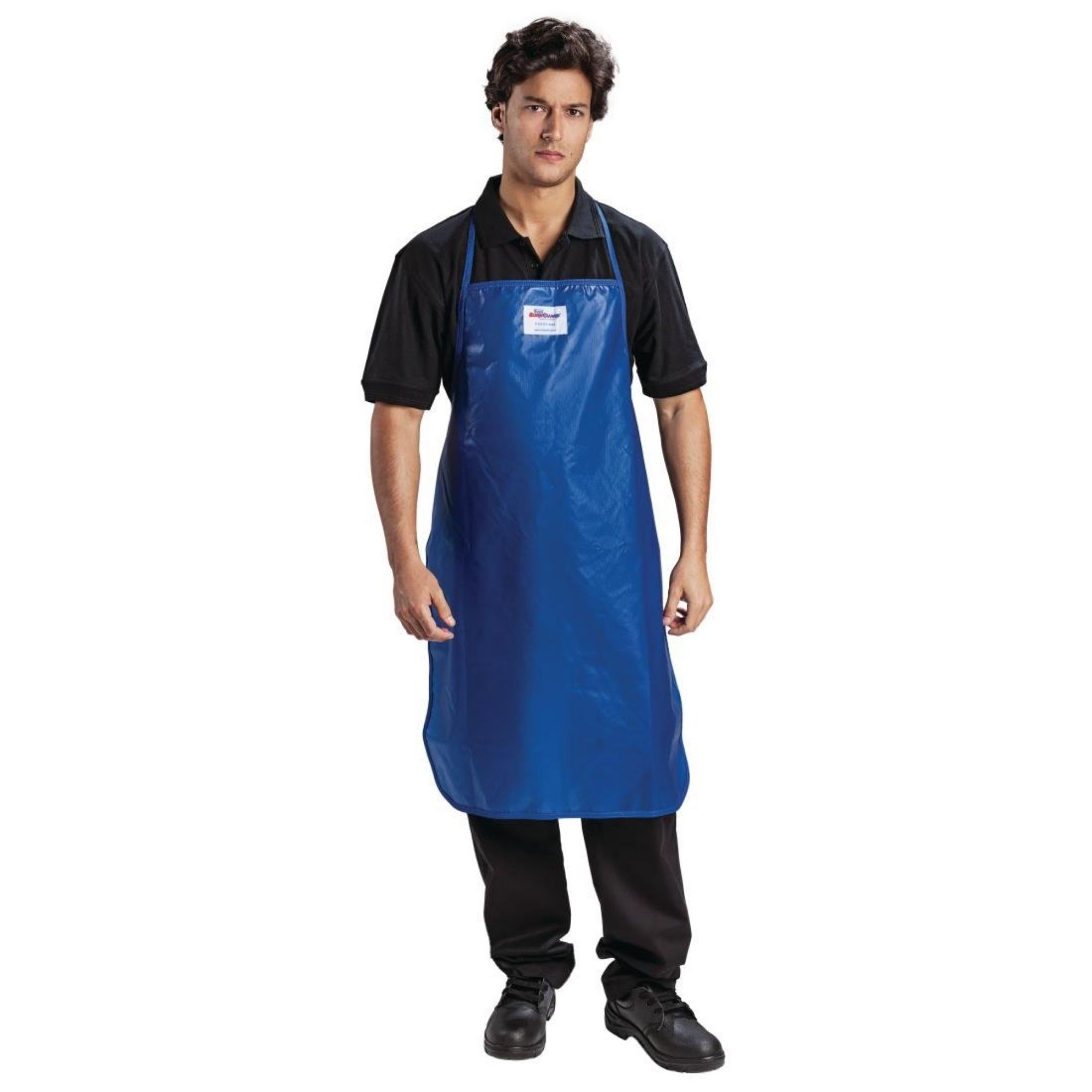 Picture of Burnguard Nylon QuicKlean Bib Apron Blue - GD331