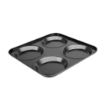 Picture of Vogue Carbon Steel Non-Stick Yorkshire Pudding Tray 4 Cup - GD012
