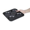 Picture of Vogue Carbon Steel Non-Stick Yorkshire Pudding Tray 4 Cup - GD012
