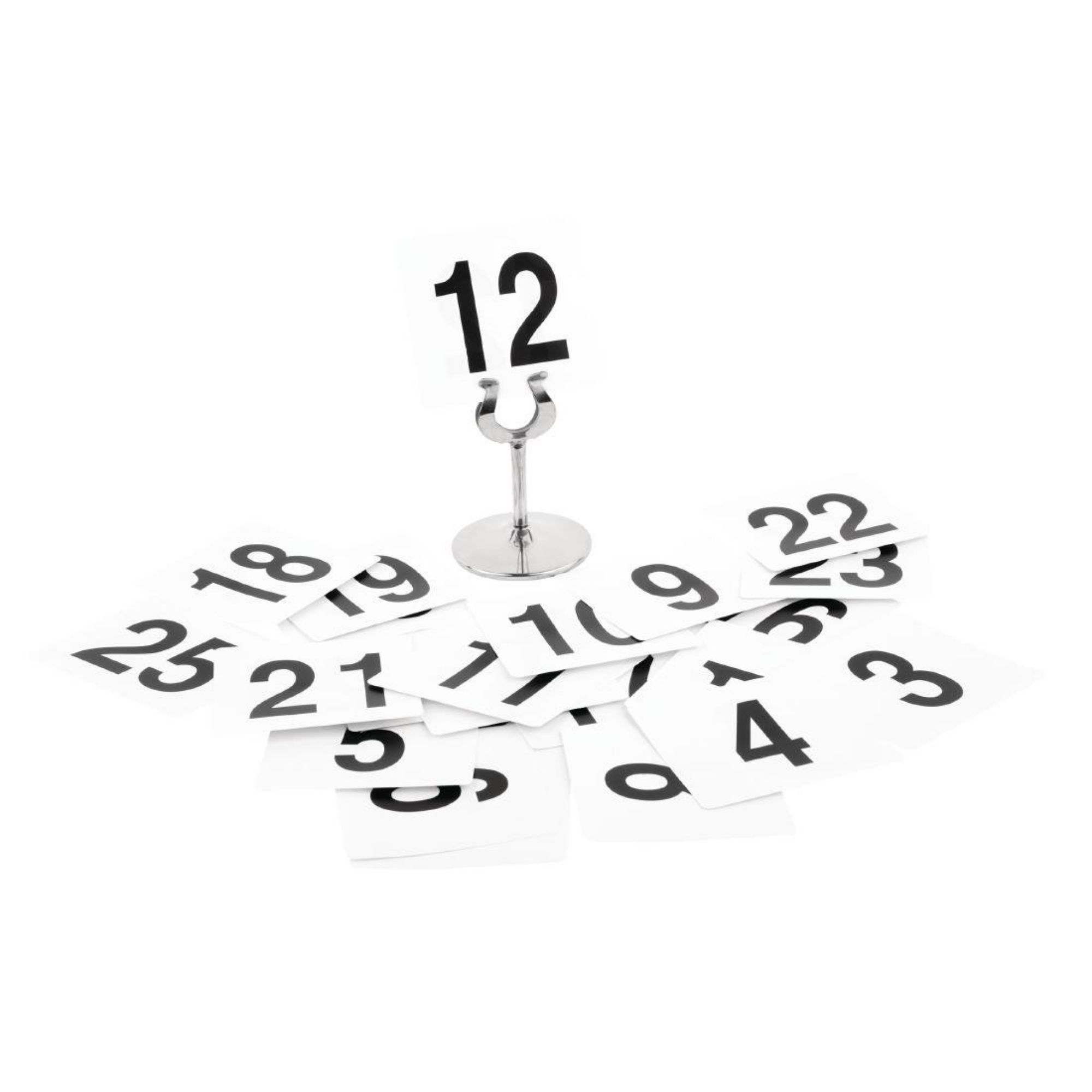 Picture of Olympia Plastic Table Numbers Inserts 1-25 - GC086