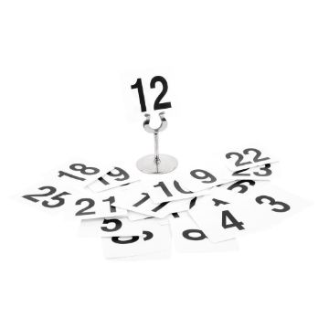 Picture of Olympia Plastic Table Numbers Inserts 1-25