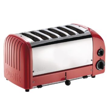 Picture of Dualit 6 Slice Vario Toaster Red 60154