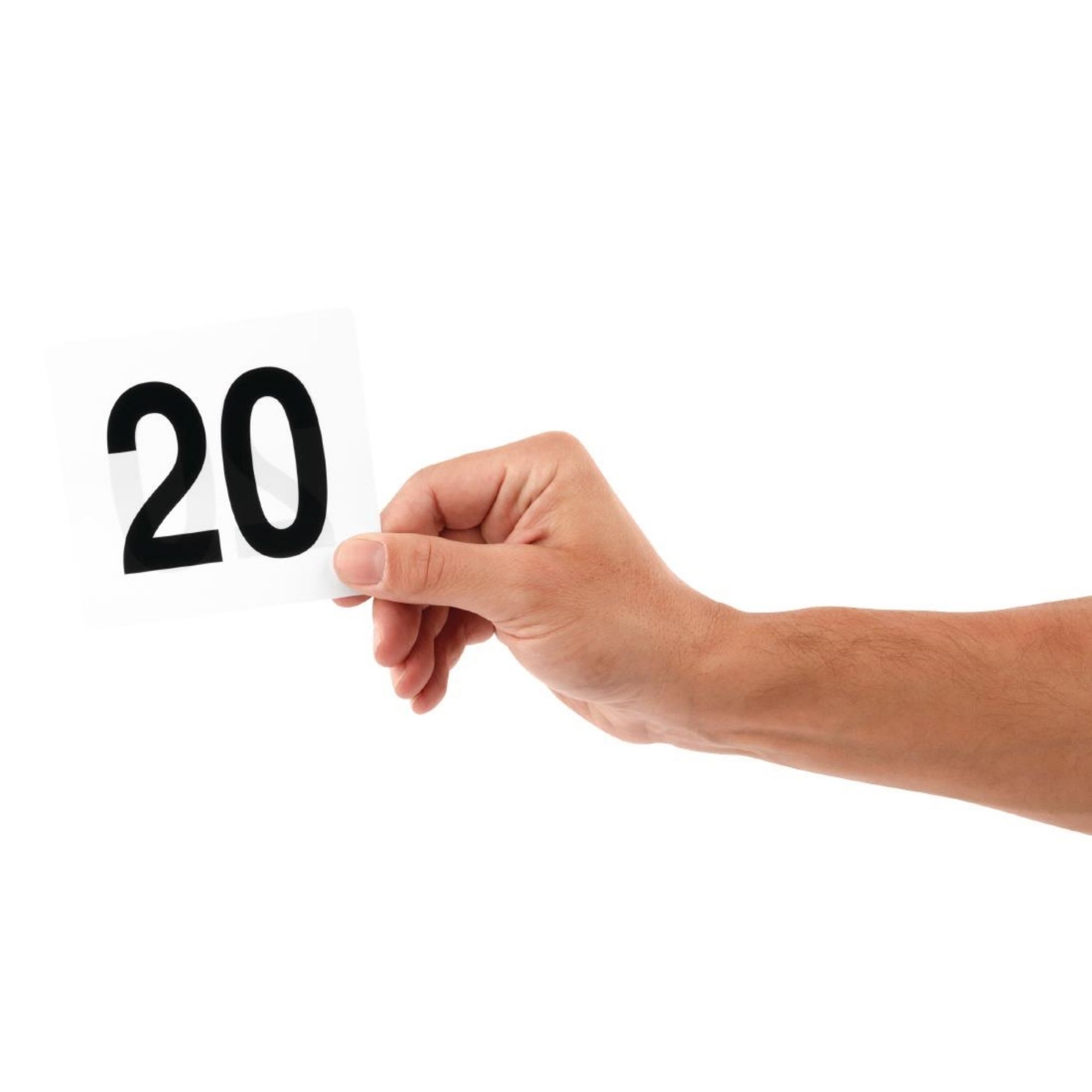 Picture of Olympia Plastic Table Numbers Inserts 1-25